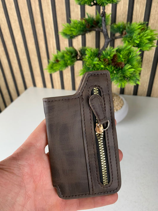 Étui portefeuille zippé pour téléphone avec emplacement de cartes – محفظة نقود وبطاقات